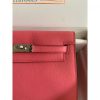 Hermes Kelly Danse II Bag In Rose Lipstick Evercolor Calfskin - Image 6