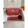 Hermes Kelly Danse II Bag In Rose Lipstick Evercolor Calfskin - Image 9