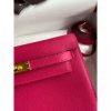 Hermes Kelly Danse II Bag In Rose Mexico Evercolor Calfskin - Image 4