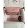 Hermes Kelly Danse II Bag In Rose Sakura Evercolor Calfskin - Image 5