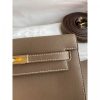 Hermes Kelly Danse II Bag In Taupe Evercolor Calfskin - Image 3