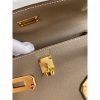 Hermes Kelly Danse II Bag In Taupe Evercolor Calfskin - Image 5