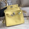 Hermes Kelly Danse Handmade Bag In Jaune Swift Leather - Image 2