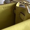 Hermes Kelly Danse Handmade Bag In Jaune Swift Leather - Image 7