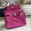 Hermes Kelly Danse Handmade Bag In Magnolia Swift Leather - Image 2