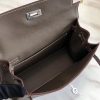 Hermes Kelly Danse Handmade Bag In Taupe Swift Leather - Image 8