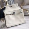 Hermes Kelly Danse Handmade Bag In White Swift Leather - Image 2