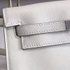 Hermes Kelly Danse Handmade Bag In White Swift Leather - Image 4
