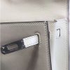Hermes Kelly Danse Handmade Bag In White Swift Leather - Image 7