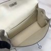 Hermes Kelly Danse Handmade Bag In White Swift Leather - Image 8