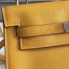Hermes Kelly Danse Handmade Bag In Yellow Swift Leather - Image 3
