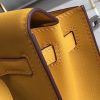 Hermes Kelly Danse Handmade Bag In Yellow Swift Leather - Image 6