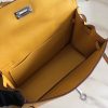 Hermes Kelly Danse Handmade Bag In Yellow Swift Leather - Image 8