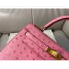 Hermes Kelly 25cm Handmade Bag In Terre Cutie Ostrich Skin - Image 6