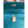 Hermes Kelly 25cm Handmade Bag In Vert Vertigo Ostrich Skin - Image 4