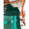 Hermes Kelly 25cm Handmade Bag In Vert Vertigo Ostrich Skin - Image 6