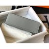 Hermes Kelly Pochette Bag In Blue Glacier Epsom Leather - Image 6