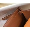Hermes Kelly Pochette Bag In Gold Epsom Leather - Image 7
