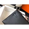 Hermes Kelly Pochette Bag In Black Epsom Leather - Image 4