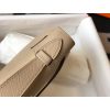 Hermes Kelly Pochette Bag In Gris Tourterelle Epsom Leather - Image 5