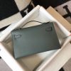 Hermes Kelly Pochette Bag In Vert Amande Epsom Leather - Image 3