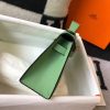 Hermes Kelly Pochette Bag In Vert Criquet Epsom Leather - Image 2