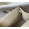 Hermes Kelly Pochette Bag In White Epsom Leather - Image 7