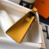 Hermes Kelly Pochette Bag In Yellow Epsom Leather - Image 3
