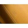 Hermes Kelly Pochette Bag In Yellow Epsom Leather - Image 7
