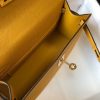 Hermes Kelly Pochette Bag In Yellow Epsom Leather - Image 8
