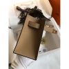 Hermes Kelly Pochette Handmade Bag In Biscuit Swift Calfskin - Image 7