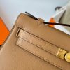 Hermes Kelly Pochette Handmade Bag In Chai Swift Calfskin - Image 4