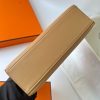 Hermes Kelly Pochette Handmade Bag In Chai Swift Calfskin - Image 9