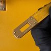 Hermes Kelly Pochette Handmade Bag In Jaune Ambre Swift Calfskin - Image 6
