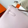 Hermes Kelly Pochette Handmade Bag In Mauve Pale Swift Calfskin - Image 3