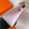 Hermes Kelly Pochette Handmade Bag In Mauve Pale Swift Calfskin - Image 6