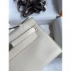 Hermes Kelly Pochette Handmade Bag In Nata Swift Calfskin - Image 4