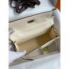 Hermes Kelly Pochette Handmade Bag In Nata Swift Calfskin - Image 8