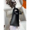 Hermes Kelly Pochette Handmade Bag In Black Swift Calfskin - Image 7