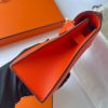 Hermes Kelly Pochette Handmade Bag In Rouge Piment Swift Calfskin - Image 5
