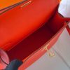 Hermes Kelly Pochette Handmade Bag In Rouge Piment Swift Calfskin - Image 7
