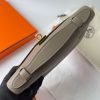 Hermes Kelly Pochette Handmade Bag In Taupe Swift Calfskin - Image 7