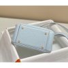 Hermes Lindy Mini Bag In Blue Brume Clemence Leather - Image 9