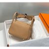 Hermes Lindy Mini Bag In Chai Clemence Leather - Image 3
