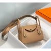 Hermes Lindy Mini Bag In Chai Clemence Leather - Image 2