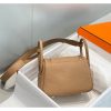 Hermes Lindy Mini Bag In Chai Clemence Leather - Image 4