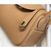 Hermes Lindy Mini Bag In Chai Clemence Leather - Image 7
