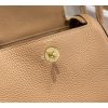 Hermes Lindy Mini Bag In Chai Clemence Leather - Image 9