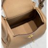 Hermes Lindy Mini Bag In Chai Clemence Leather - Image 8