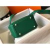 Hermes Lindy Mini Bag In Green Clemence Leather - Image 3